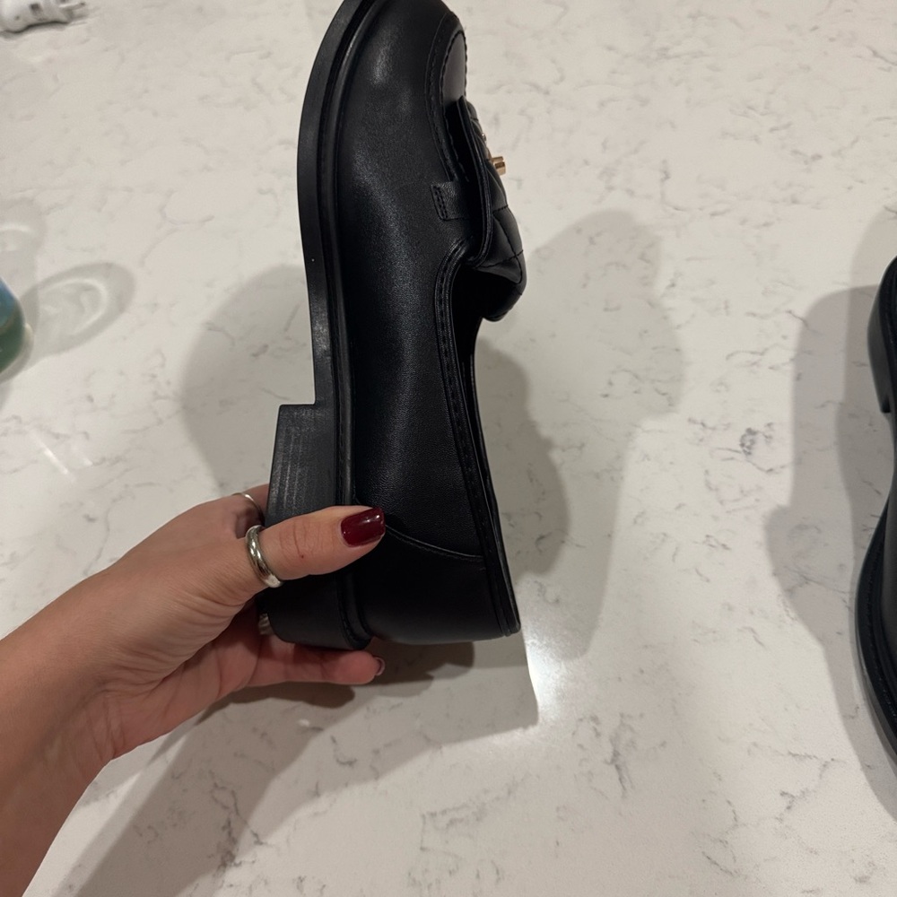 Chanel Black Quilted Loafers size 9 - Picture 6 of 6